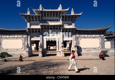 China, Yunnan, Lijiang, Mu Verwaltungsgebäude, Stockfoto