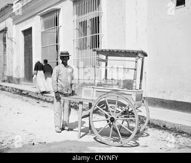 Eisverkäufer, Havanna, Kuba, um 1900 Stockfoto