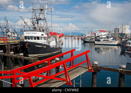 Der Fischerhafen am French Creek auf Vancouver Island, British Coumbia, Kanada.  SCO 8188 Stockfoto