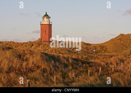 Leuchtturm auf das Rote Kliff, Deutschland, Schleswig-Holstein, Kampen, Sylt Stockfoto