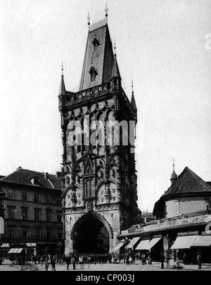 Geographie / Reisen, Tschechoslowakei, Prag, Altstadt, Pulverturm, Zeitschrift, 1901, Zusatzrechte-Clearences-nicht vorhanden Stockfoto