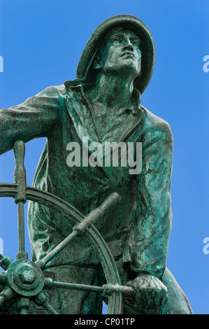 Sie, die hinunter in das Meer in Schiffe, Fishermans Memorial, Gloucester, Massachusetts Stockfoto