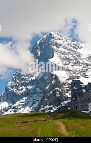 Die Eigernordwand von Kleine Scheidegg, Schweiz, Berner Oberland Stockfoto