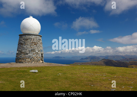 Wetterstation am Vestkapp Norwegen, Stadlandet, Sogn Fylkes Vestkapp Stockfoto