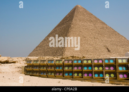 Gizeh-Pyramiden Kairo Ägypten Stockfoto