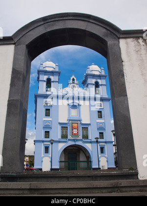 Misericordia Kirche in der Innenstadt von Angra do Heroismo Stockfoto