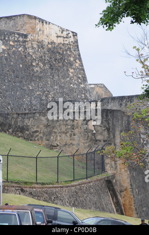 Castillo de San Cristóbal (Puerto San Juan Puerto Rico Fort Stockfoto