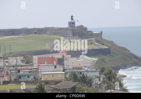 Castillo de San Cristóbal (Puerto San Juan Puerto Rico Fort Stockfoto