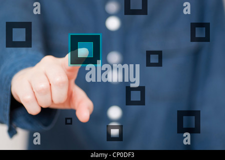 Touchscreen-interface Stockfoto