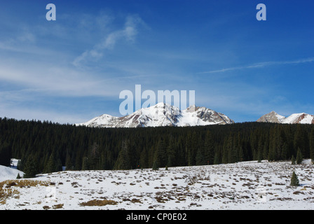 Rocky Mountains in der Nähe von Lizard Head Pass, Colorado Stockfoto