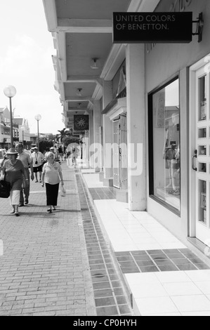 Niederländische Bonaire: Bonaire, Papiamentu: Boneiru) ist eine karibische Insel, die mit der unbewohnten Insel Klein Bonaire Stockfoto