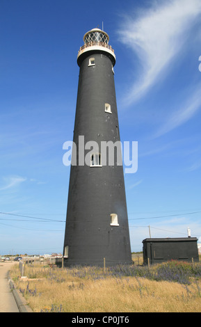 Alter Leuchtturm von 1904 Dungeness Kent England Stockfoto