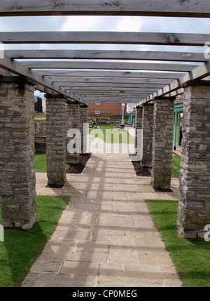 Marine Cove, öffentliche Gärten am Burnham-on-Sea, Somerset, Großbritannien Stockfoto