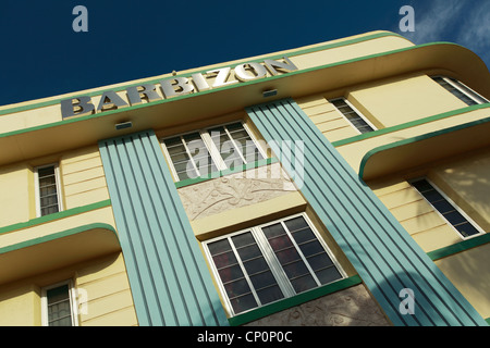 Die Art-Deco-Bereich von Miami, South Beach - The Barbizon Hotel Stockfoto