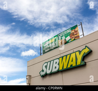 U-Bahn Fast-Food-Restaurant in Melbourne Stockfoto