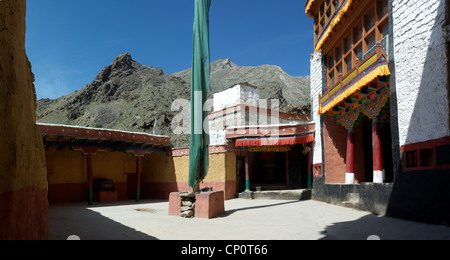 Bardan Klosterhof, Zanskar, Indien Stockfoto