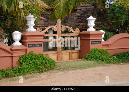 Raheem Residency, ein berühmter Boutiquehotel in Alleppey (Alappuzha), Kerala, Indien, im Besitz und betrieben von Bibi Baskin aus Irland. Stockfoto