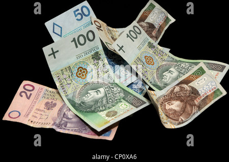 polnischer zloty Stockfoto