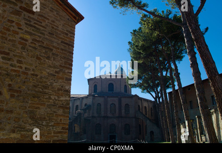 Italien, Ravenna, Blick auf die Basilika San Vitale Stockfoto