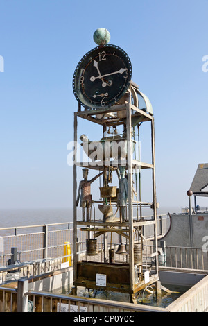 Wasseruhr in Southwold Pier Suffolk Stockfoto