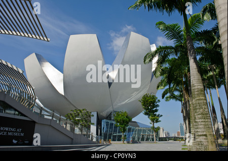 Die Artscience Museum in der Nähe von Marina Bay Sands, Singapur Stockfoto