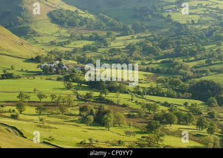 Newlands Valley Farm Seengebiet Stockfoto