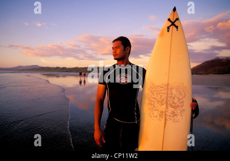 Surfer in Tamarindo, Costa rica Stockfoto
