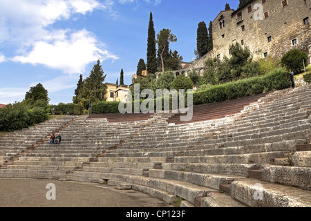 Römisches Theater, Verona, Veneto, Italien Stockfoto