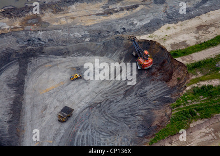 Suncor Sande von mir, Athabasca-Ölsande, Fort McMurray, Alberta, Kanada. Stockfoto