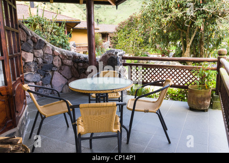 Termas de Papallacta Resort in Ecuador. Berühmt für heiße Quellen vulkanischen Quellen entnommen. Stockfoto