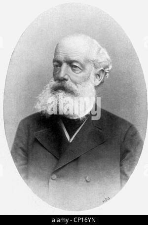 Kekule von Stradonitz, Friedrich August, 7.9.1826 - 13.7.1896, deutscher Wissenschaftler (Apotheke), Porträt, Stockfoto