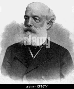 Kekule von Stradonitz, Friedrich August, 7.9.1826 - 13.7.1896, deutscher Erfinder, Chemiker, Porträt, nach Foto, 19. Jahrhundert, Stockfoto