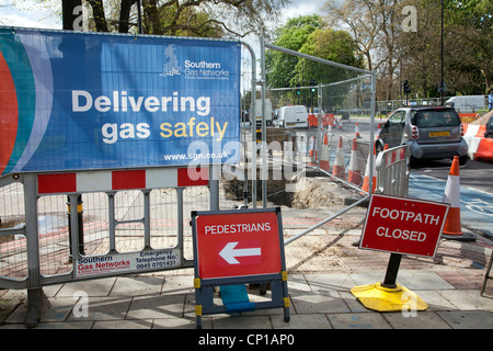 Bereitstellung von Gas sicher Stockfoto