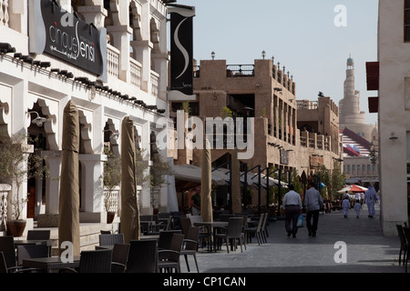 Neue Souk erbaut im traditionellen Stil, Doha. Stockfoto