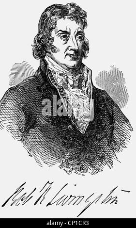 Livingston, Robert, 27.11.1746 - 27.2.1813, US-amerikanischer Politiker, halbe Länge, Holzgravur, Ende des 19. Jahrhunderts, Stockfoto