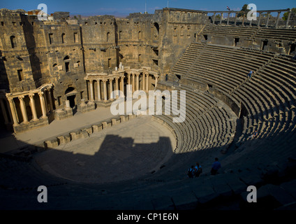 Römisches Amphitheater, Bosra, Syrien Stockfoto