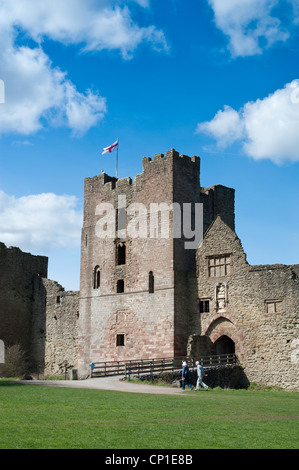 Ludlow Castle Shropshire England Stockfoto