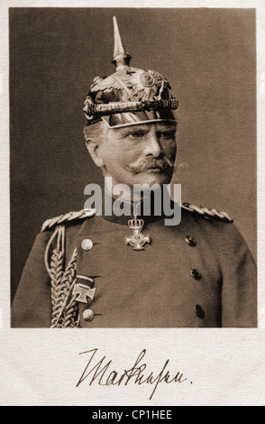 Mackensen, August von, 6.12. 1849 - 8.11.1945, deutscher General, Porträt, Postkarte, Stockfoto