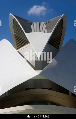 Palau de Les Arts Reina Sofia, die Stadt der Künste und Wissenschaften, Valencia. Stockfoto