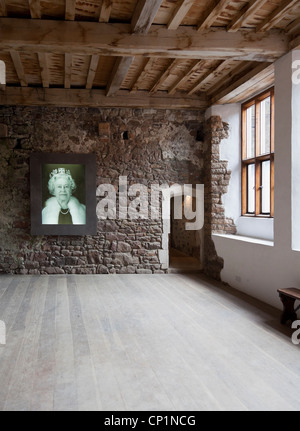 Ein holographisches Display in eines der Zimmer im Mount Hochmuts Schloss der Königin Elizabeth II im Rahmen der Jubiläumsfeier 2012 Stockfoto