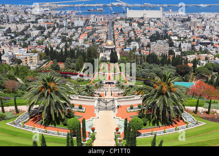 Bahai-Gärten in Haifa Stockfoto