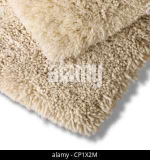 Ein Stillleben Schuss eine Creme Nudel-Badematte Stockfoto