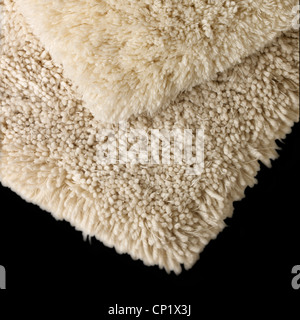 Ein Stillleben Schuss eine Creme Nudel-Badematte Stockfoto