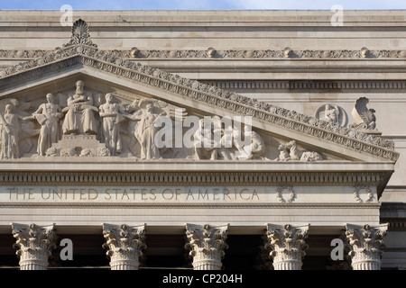 Nationalarchiv der Vereinigten Staaten, Washington D.C. USA, Architekten: Architekten: John Russell Pope Stockfoto