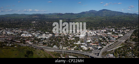 Luftaufnahme Walnut Creek, Contra Costa County, Kalifornien Stockfoto