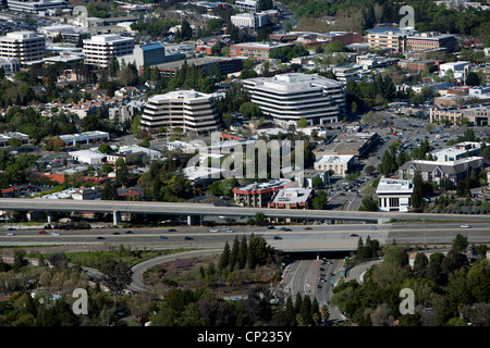 Luftaufnahme Walnut Creek, Contra Costa County, Kalifornien Stockfoto