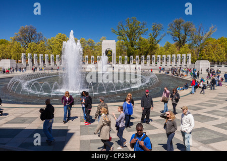 WASHINGTON, DC, USA - World War II Memorial. Stockfoto