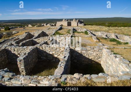 Gran Quivira Website, Salinas Pueblo Missionen National Monument, New mexico Stockfoto