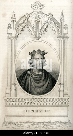 Porträt von König Henry III von England Stockfoto