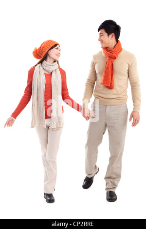 Junge liebevolle Paare Stockfoto